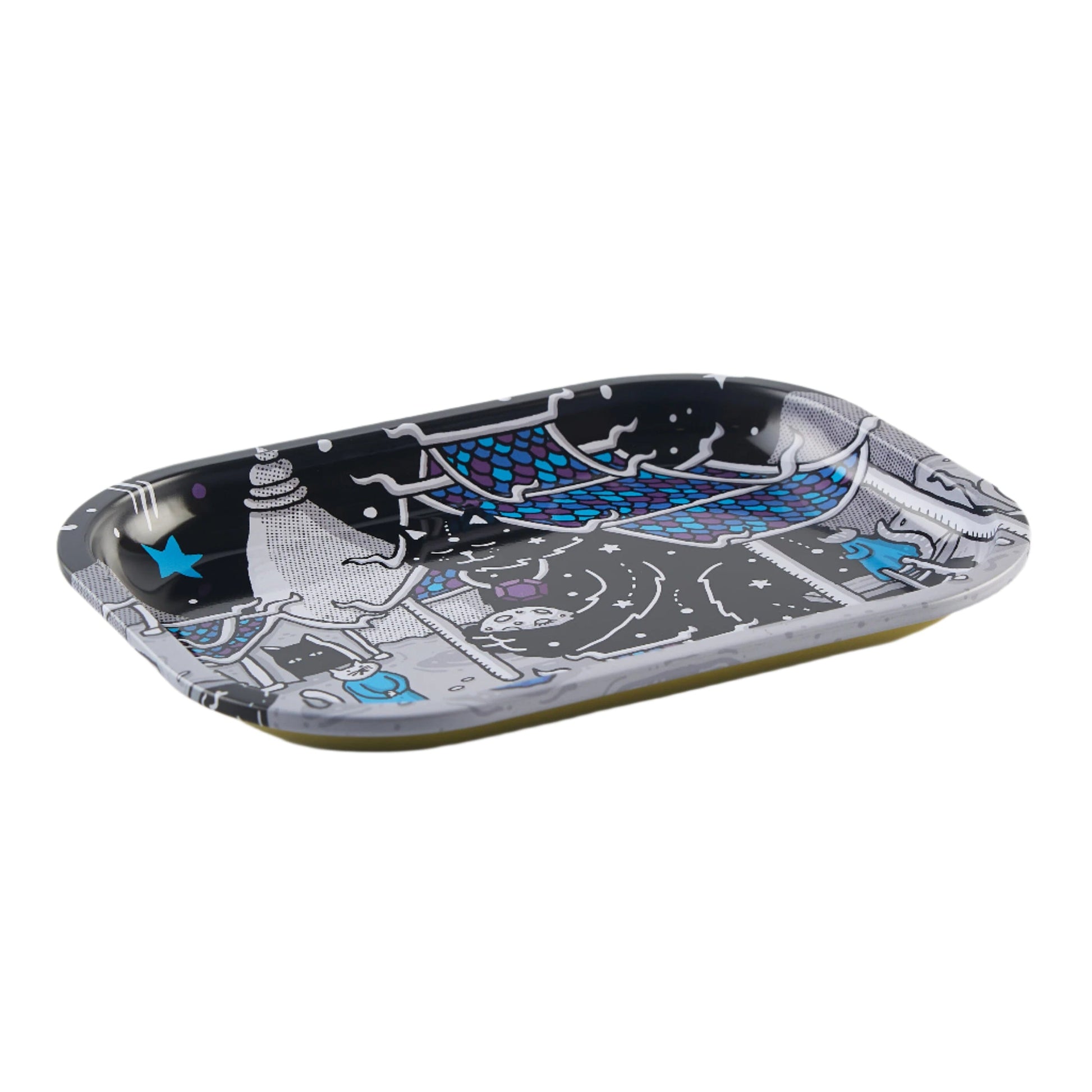 Buy Slimjim X Jacob 9 Lives Tray - Night Kitties rolling tray | Slimjim India