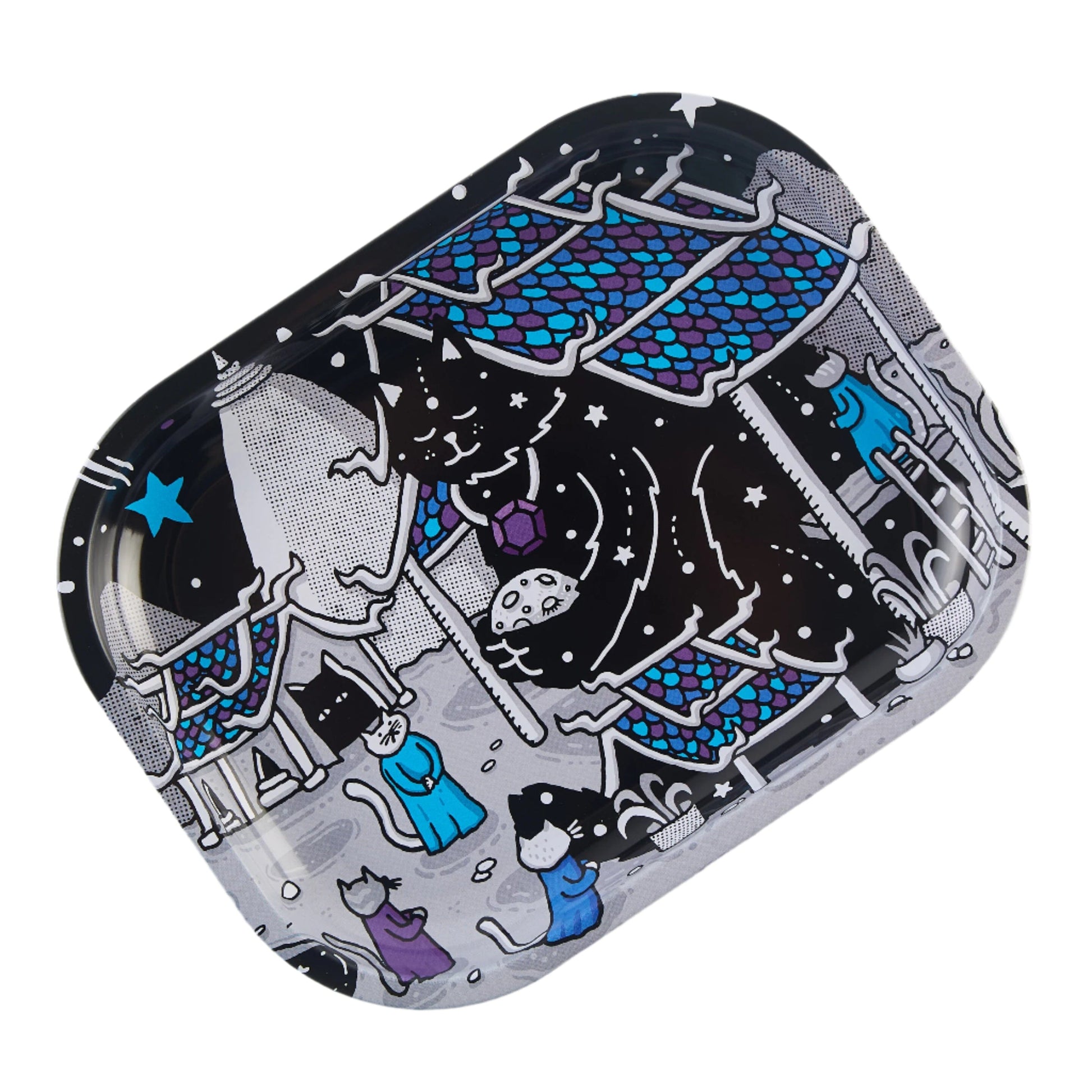 Buy Slimjim X Jacob 9 Lives Tray - Night Kitties rolling tray | Slimjim India