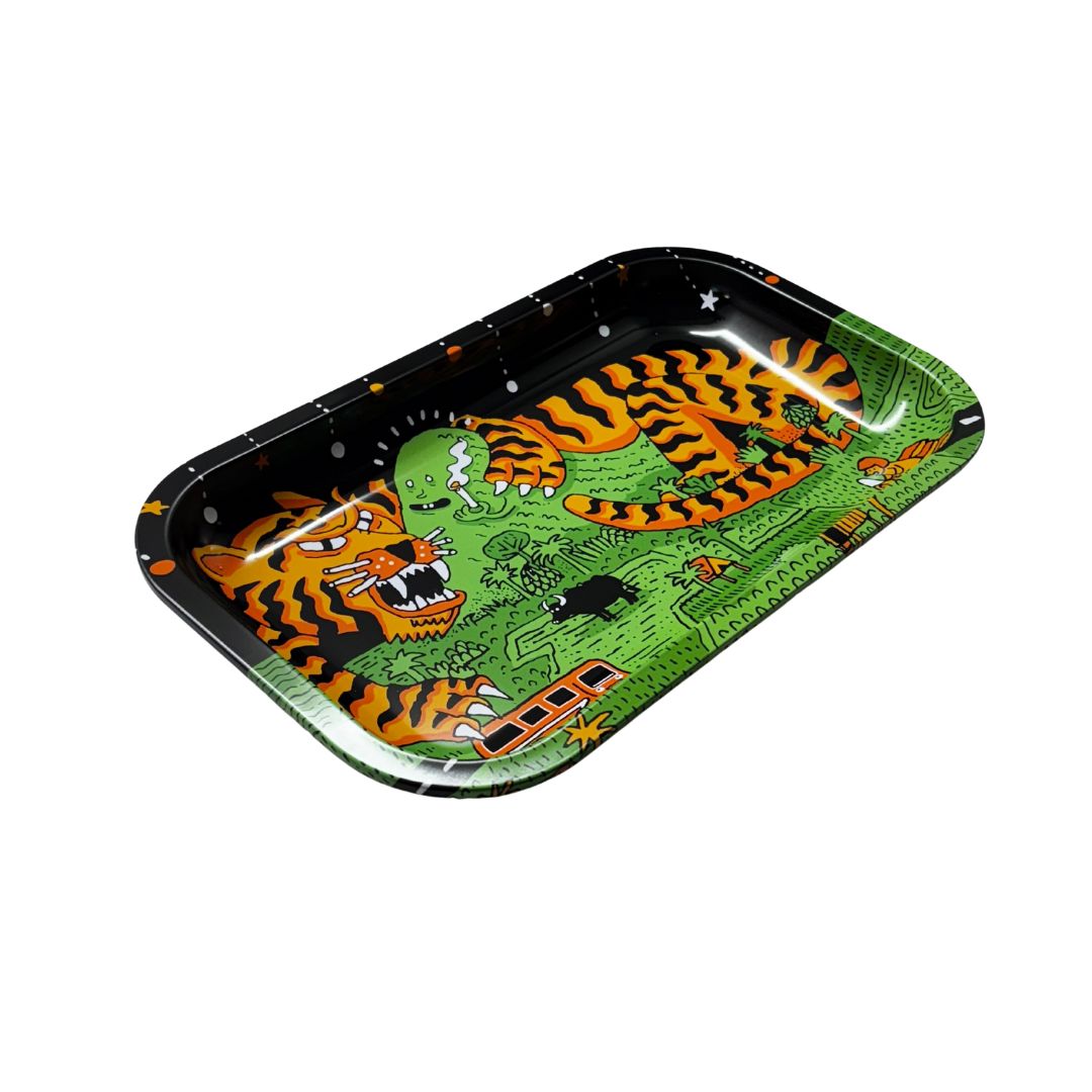 Buy Slimjim X Jacob 9 Lives Tray - Thaiger (Medium) rolling tray | Slimjim India