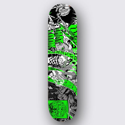 Green Wave Skate Deck Decor Slimjim Skins 