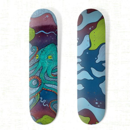 Octopi - Skate deck (Hand Painted) Decor Slimjim Skins