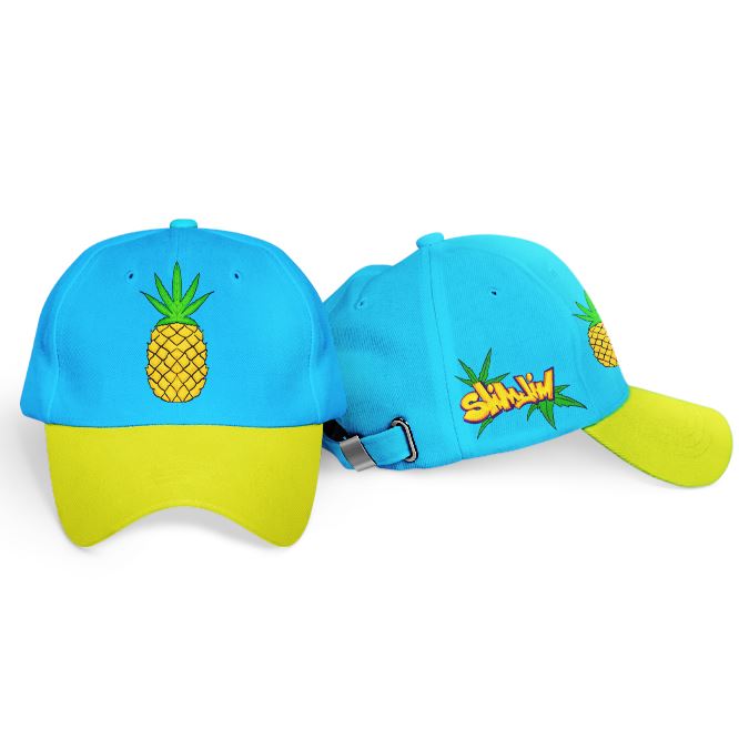 Pineapples - Poker Cap Caps Slimjim Blue Slimjim Skins