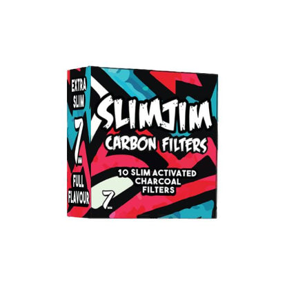 Buy Slimjim - Aztec Carbon Filters (7MM) (Pack of 10)| Slimjim Online